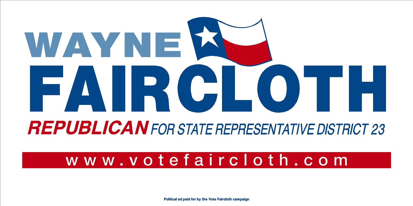 Wayne Faircloth, Your State Representative